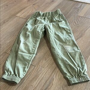 H&M Green Joggers with Elastic Waistband and Wide Legs
